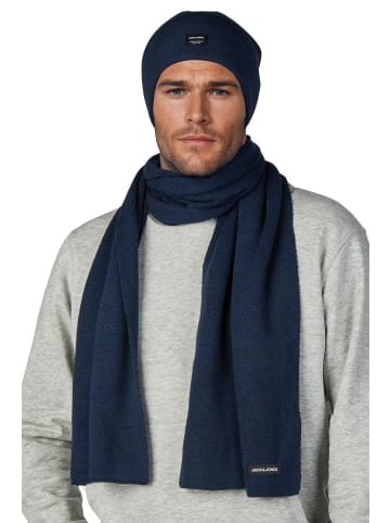 Jack & Jones Schal JACBOCHUM BEANIE AND SCARF SET in Blau