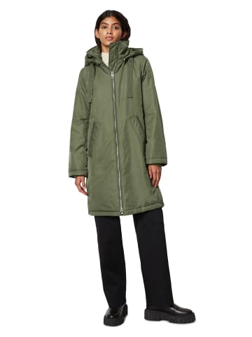 Marc O'Polo Parka mit abnehmbarer Kapuze fitted in olive crop