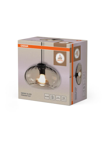 Osram Decor Smoke Glass Pendant Pendelleuchte E27 Rauchglas