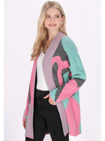IZIA Damen Cardigan in Aqua Pink