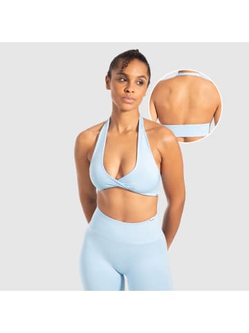 SMILODOX Sport BH Myrah Twisted in Hellblau