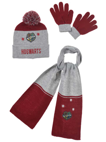 Harry Potter Winter Set Mütze Schal Handschuhe offiziell lizenziert in Grau
