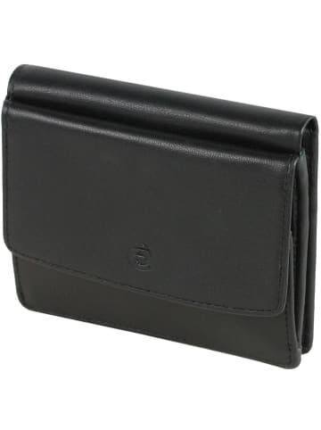 Esquire Logo Geldbörse III Leder 10 cm in schwarz