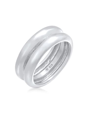 Elli Ring 925 Sterling Silber Ring Set in Silber