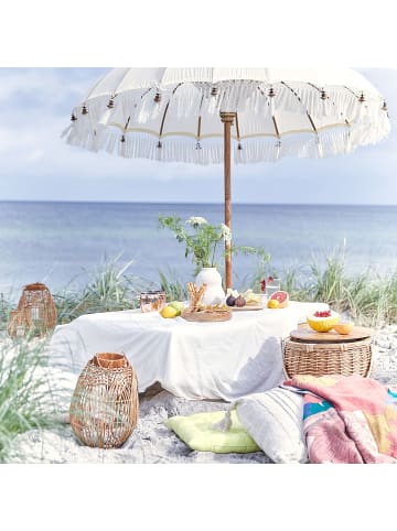 Butlers Sonnenschirm MACRAMÉ in Beige