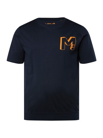 Men Plus Kurzarm T-Shirt in navy blau