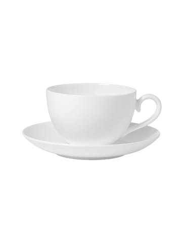 Villeroy & Boch Kaffeetasse mit Untertasse Royal in Weiß 260 ml in weiß