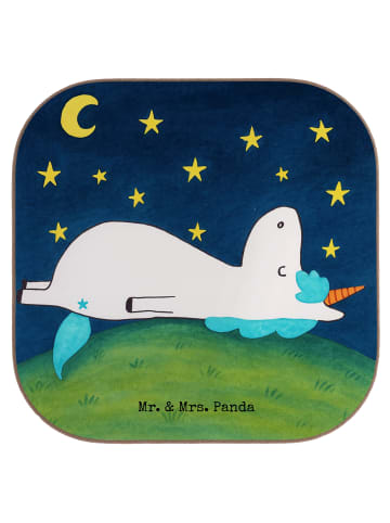 Mr. & Mrs. Panda weinflaschenuntersetzer Einhorn Sternenhimmel D... in Weiß