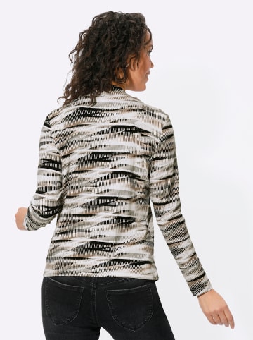 WITT WEIDEN Shirt in camel-ecru-bedruckt