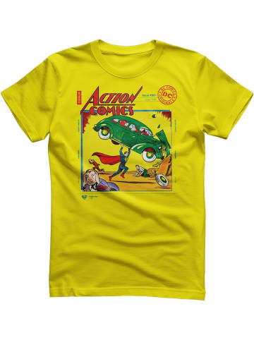 Superman T-Shirt "Superman in Action Comics Issue 001 T-Shirt" in Gelb
