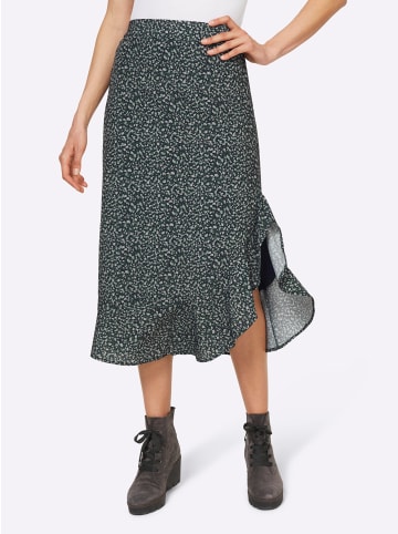 Heine Druck-Rock in moos-khaki-bedruckt