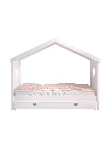 58 aufm Kessel HAUSBETT Kamila 3 213x172x99 aus Massivholz+MDF in Weiß