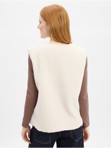 Marie Lund Weste in ecru - 0003