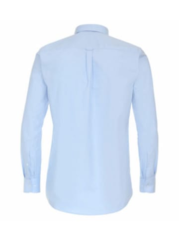 Redmond Knopfleisten Langarmshirt für Herren in blau