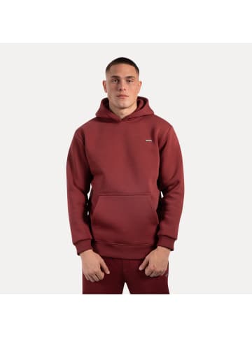 SMILODOX Hoodie Ilyas in Bordeaux