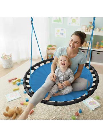 relaxdays Nestschaukel in Blau - Ø 120 cm