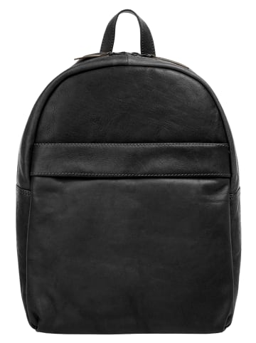 X-ZONE Rucksack echt Leder in schwarz