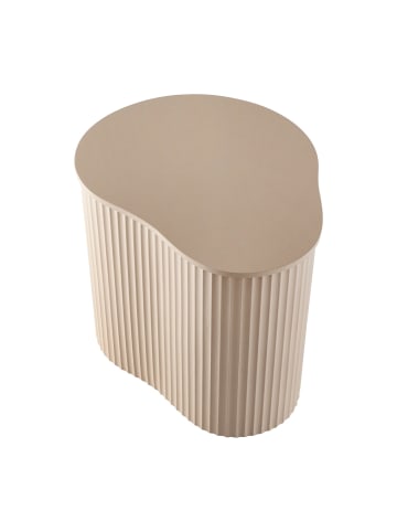 CALICOSY Beistelltisch PAZ in Beige - (W)47  x (H)47,5  x (L)37 cm