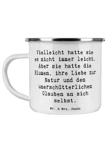 Mr. & Mrs. Panda Haferl Spruch Hoffnung und Liebe mit Spruch in Weiß