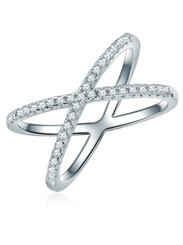 Lulu & Jane Ring Sterling Silber Zirkonia in silber
