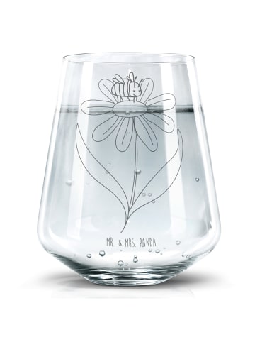 Mr. & Mrs. Panda Trinkglas Hummel Blume ohne Spruch in Transparent
