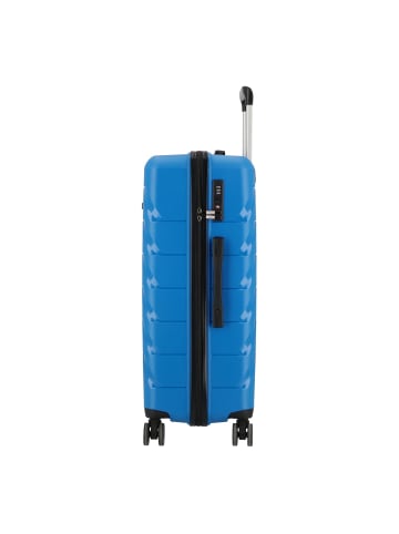 D&N Travel Line 4100 4 Rollen Trolley L 74 cm in blue