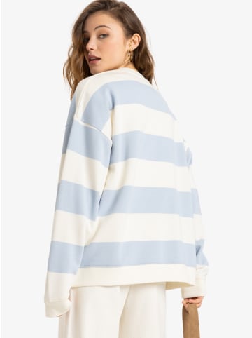 Roxy Sweatshirt Strictly Stripes in Blau Weiß