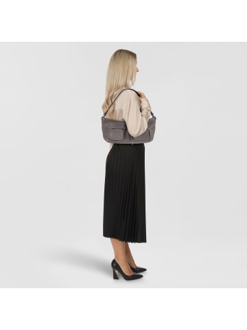 LIEBESKIND BERLIN Schultertasche Leder 29 cm in iron