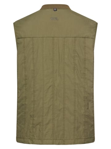 Camel Active Steppweste mit Stehkragen mit Stehkragen in Olivgrün