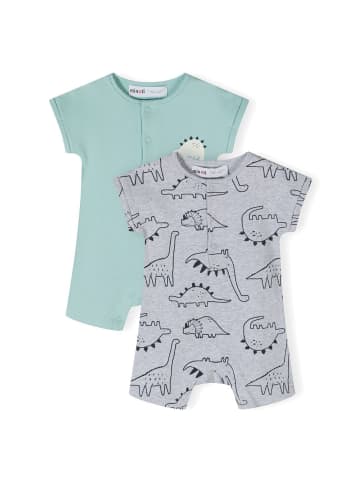 Minoti 2er. Set: Strampler 24babypack19 in graumeliert