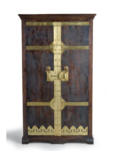 Giner y Colomer Kleiderschrank aus Holz und Bronze in Brown