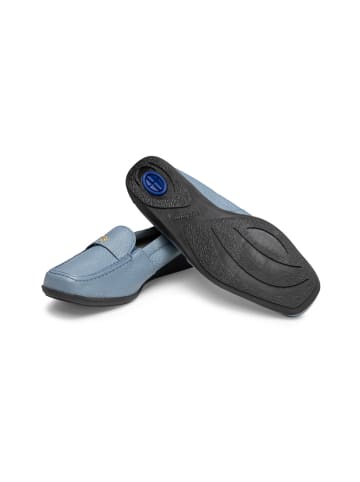 VITAFORM Hirschleder Mokassins in graublau