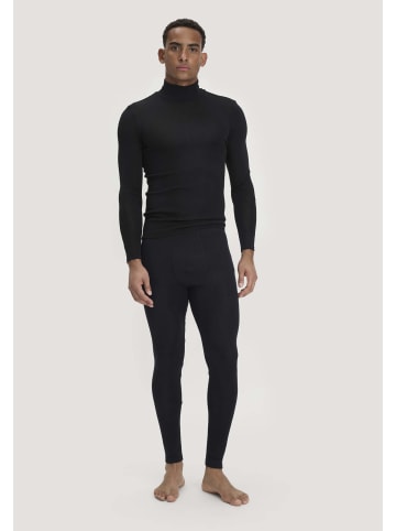 Hessnatur Hessnatur Longpants PURE FUNCTION aus Bio-Merinowolle und Seide in schwarz