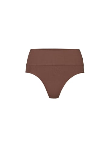 SNOCKS Shaping High Waist Tanga Braun 1 Stück