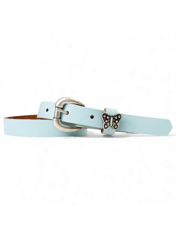 FRONHOFER Ledergürtel in Aqua
