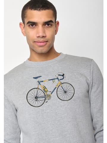 GreenBomb Sweatshirt Bike Knut in Heidekraut Grau