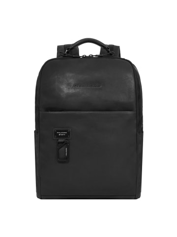 Piquadro Harper Rucksack Leder 42 cm Laptopfach in nero