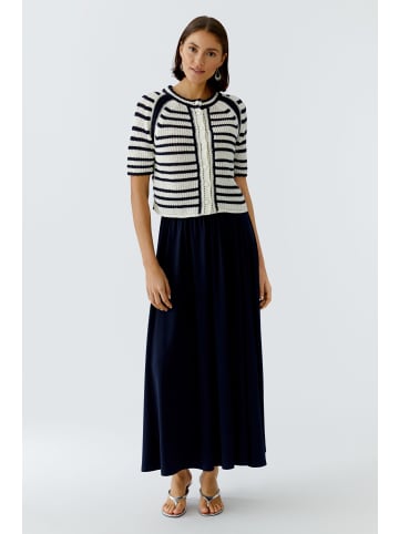 Oui Strickjacke in white blue