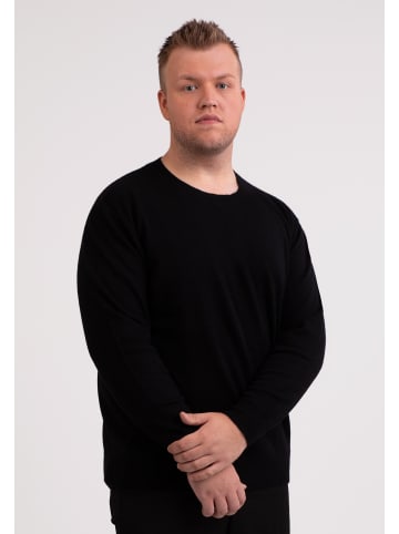 CASH-MERE.CH Rundhals Pullover in Schwarz