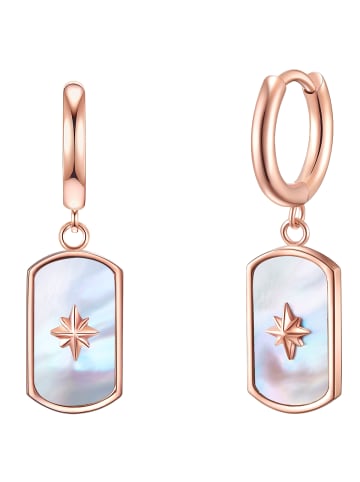 Valero Pearls Ohrhänger Edelstahl Perlmutt in roségold