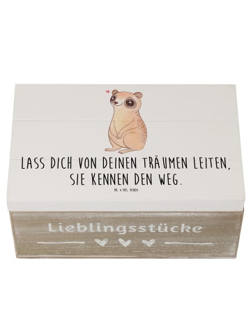 Mr. & Mrs. Panda Box Plumplori Glücklich mit Spruch in Weiß