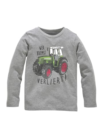 Kidsworld Langarmshirt in grau-meliert