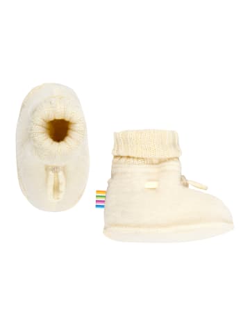 Joha Booties Krabbelschuhe Merino-Wolle in nature