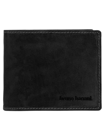 Bruno Banani Geldbörse echt Leder in schwarz