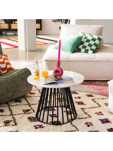 home24 Marmor-Couchtisch NARQIS in Marmor Weiß