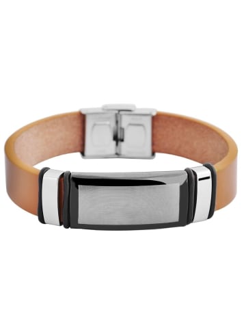 Adeliás Unisex Armband aus Leder 20 cm in braun