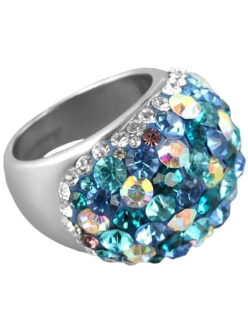 Adeliás Damen Ring aus Edelstahl in silber