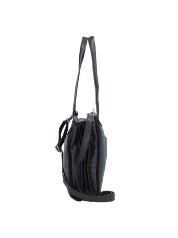 Cowboysbag Elston Schultertasche Leder 34 cm in croco black