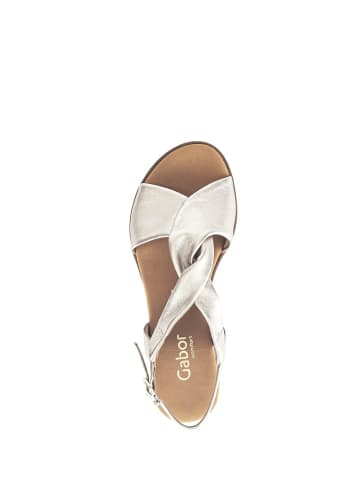 Gabor Komfort Sandalen für Damen in silber