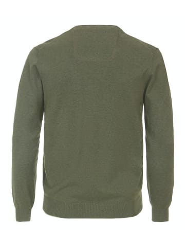 CASAMODA Pullover mit V-Ausschnitt uni 004430 in Grün